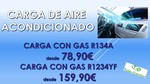 Carga de gas de aire acondicionado desde 78.90 euros